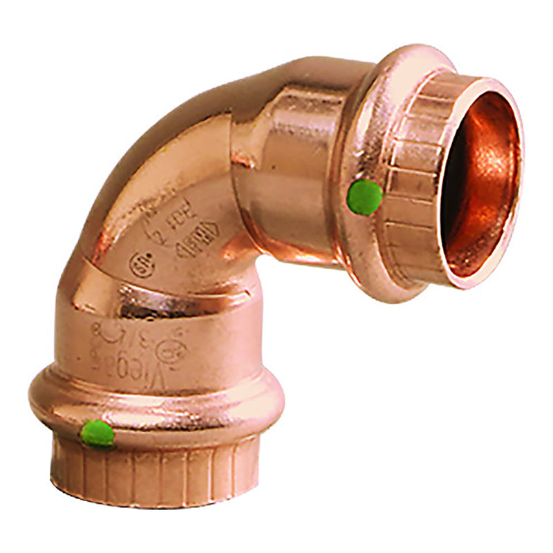 Load image into Gallery viewer, Viega ProPress 1/2&quot; - 90 Copper Elbow - Double Press Connection - Smart Connect Technology [77317]
