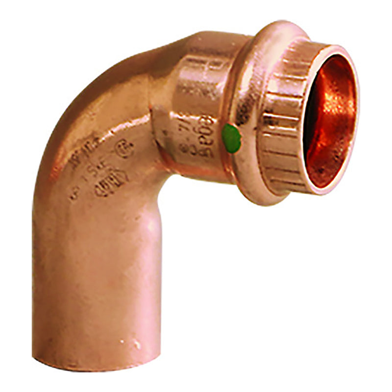 Load image into Gallery viewer, Viega ProPress 1&quot; - 90 Copper Elbow - Street/Press Connection - Smart Connect Technology [77057]
