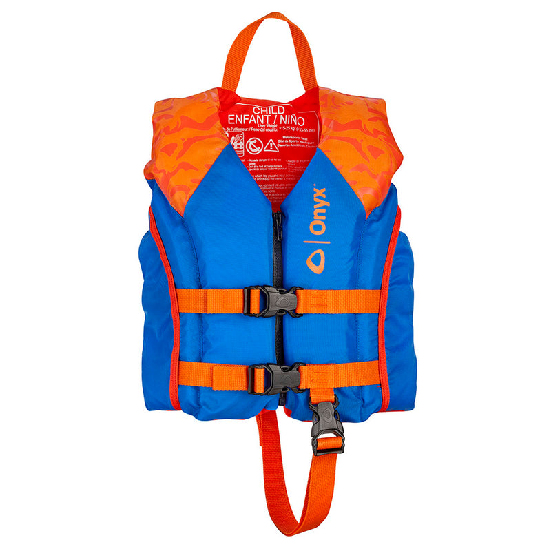 Load image into Gallery viewer, Onyx Shoal All Adventure Child Paddle  Water Sports Life Jacket - Orange [121000-200-001-21]
