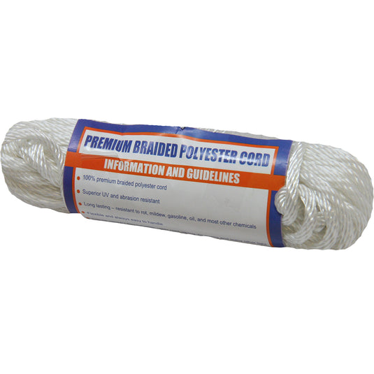 Sea-Dog Solid Braid Polyester Cord Hank - 1/8