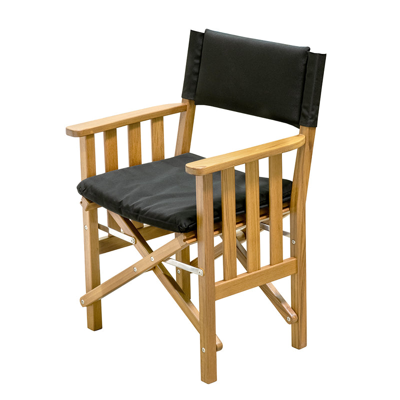 Load image into Gallery viewer, Whitecap Directors Chair II w/Black Cushion - Teak [61051]
