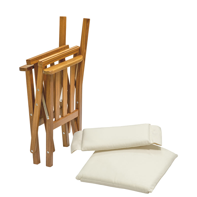 Load image into Gallery viewer, Whitecap Directors Chair II w/Cream Cushion - Teak [61053]
