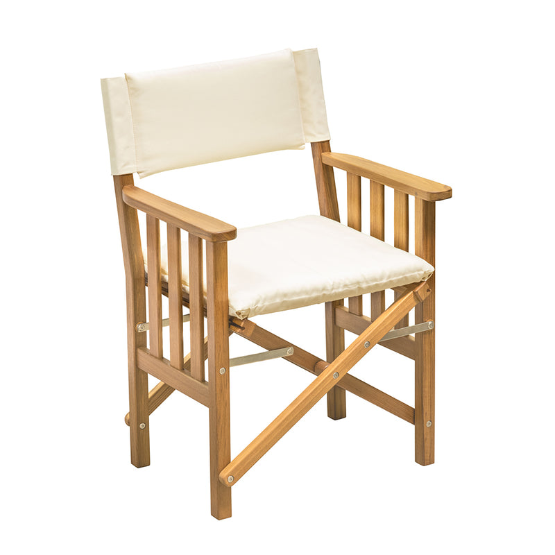 Load image into Gallery viewer, Whitecap Directors Chair II w/Cream Cushion - Teak [61053]
