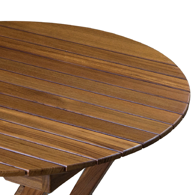 Load image into Gallery viewer, Whitecap Round Slat Table - Teak [63057]
