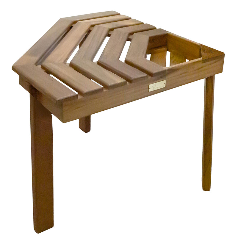 Load image into Gallery viewer, Whitecap Shower/Corner Stool - Teak [63106]
