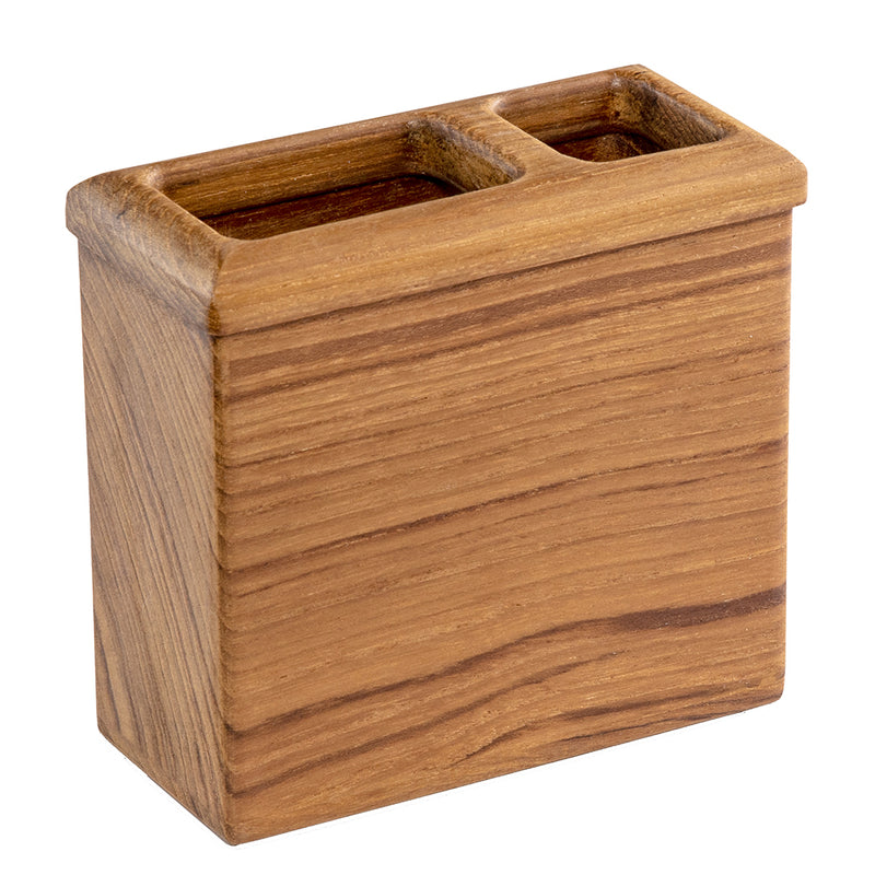 Load image into Gallery viewer, Whitecap Square Toothbrush Holder (Oiled) - Teak [63111]
