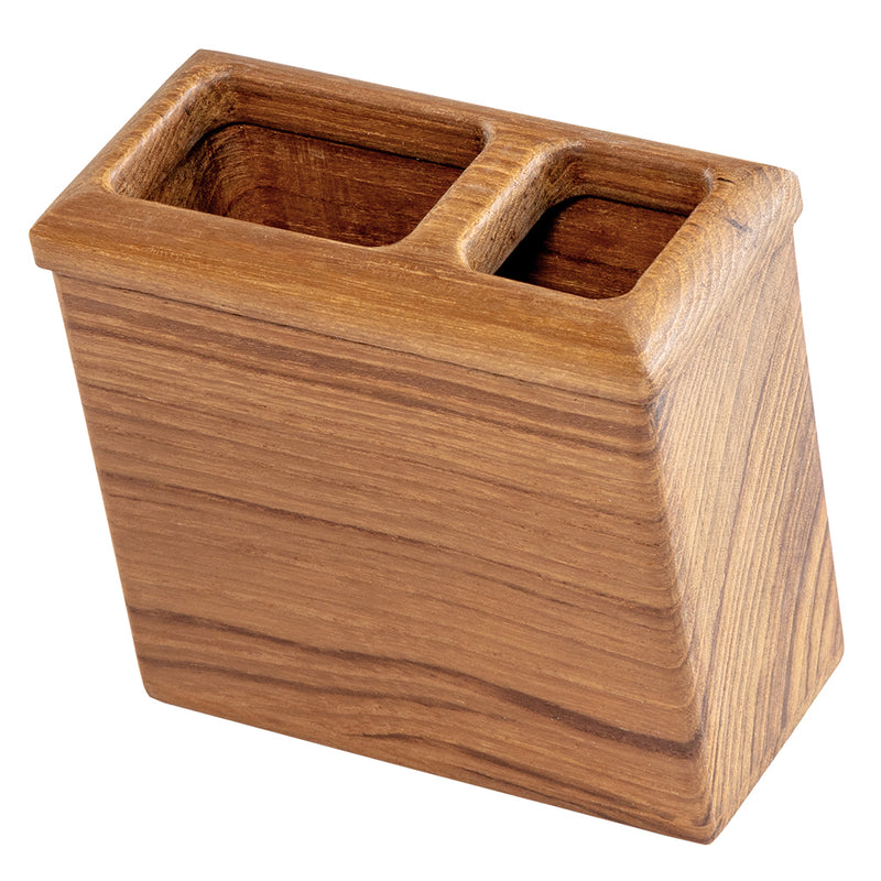 Load image into Gallery viewer, Whitecap Square Toothbrush Holder (Oiled) - Teak [63111]
