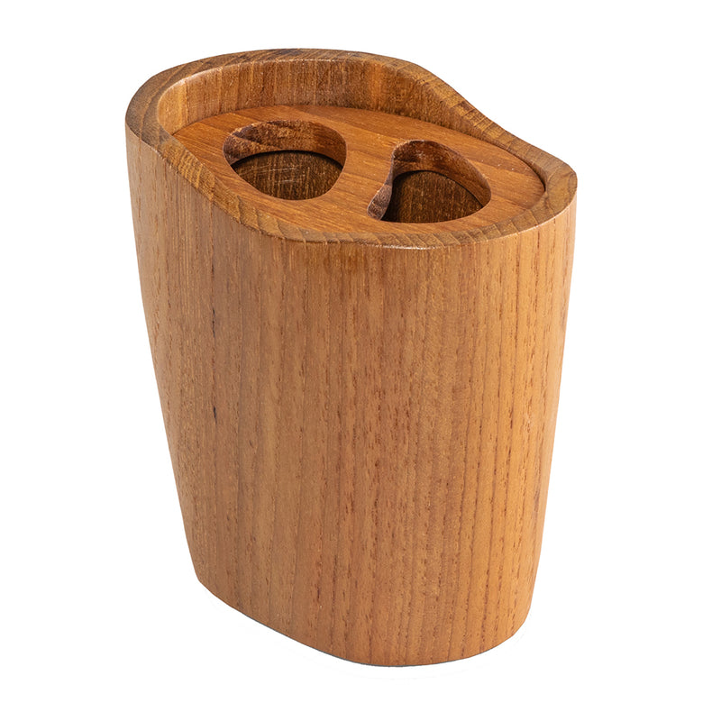 Load image into Gallery viewer, Whitecap Oval Toothbrush Holder (Oiled) - Teak [63112]
