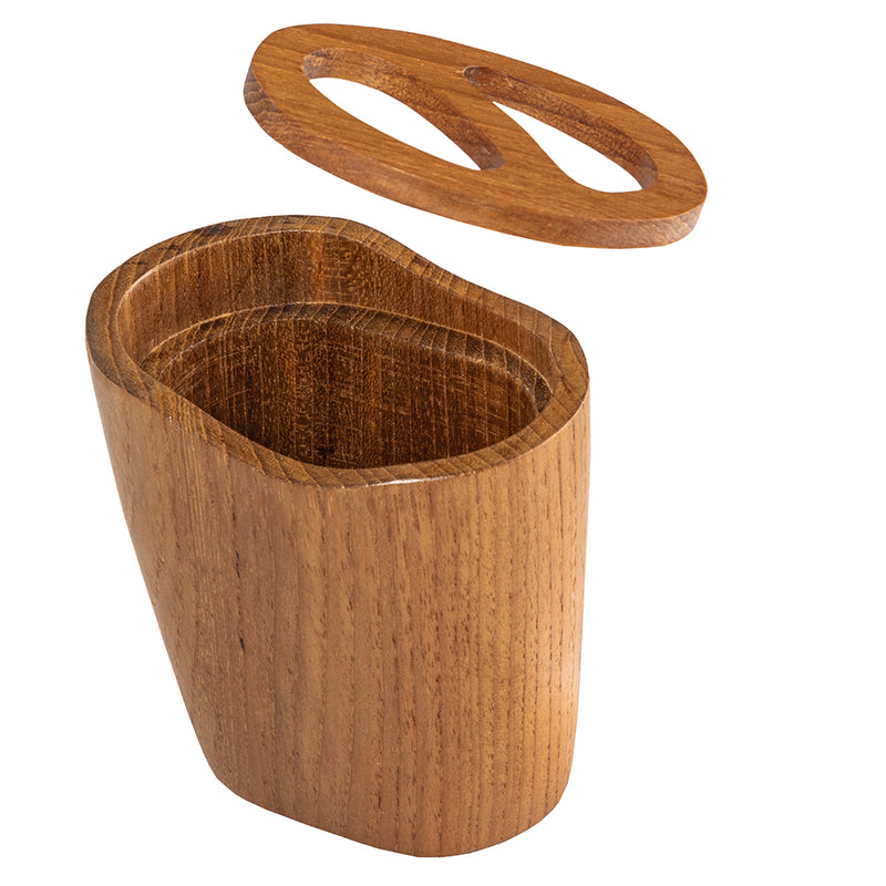 Load image into Gallery viewer, Whitecap Oval Toothbrush Holder (Oiled) - Teak [63112]
