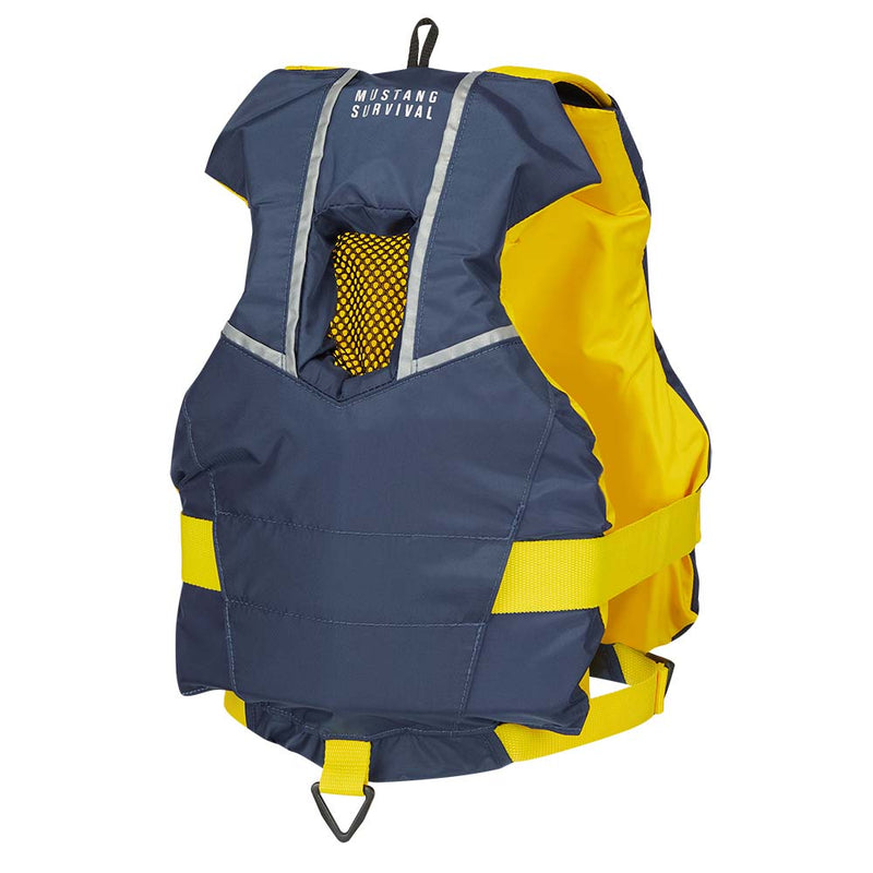 Load image into Gallery viewer, Mustang Youth Bobby Foam Vest - Yellow/Navy [MV2500-5-0-216]
