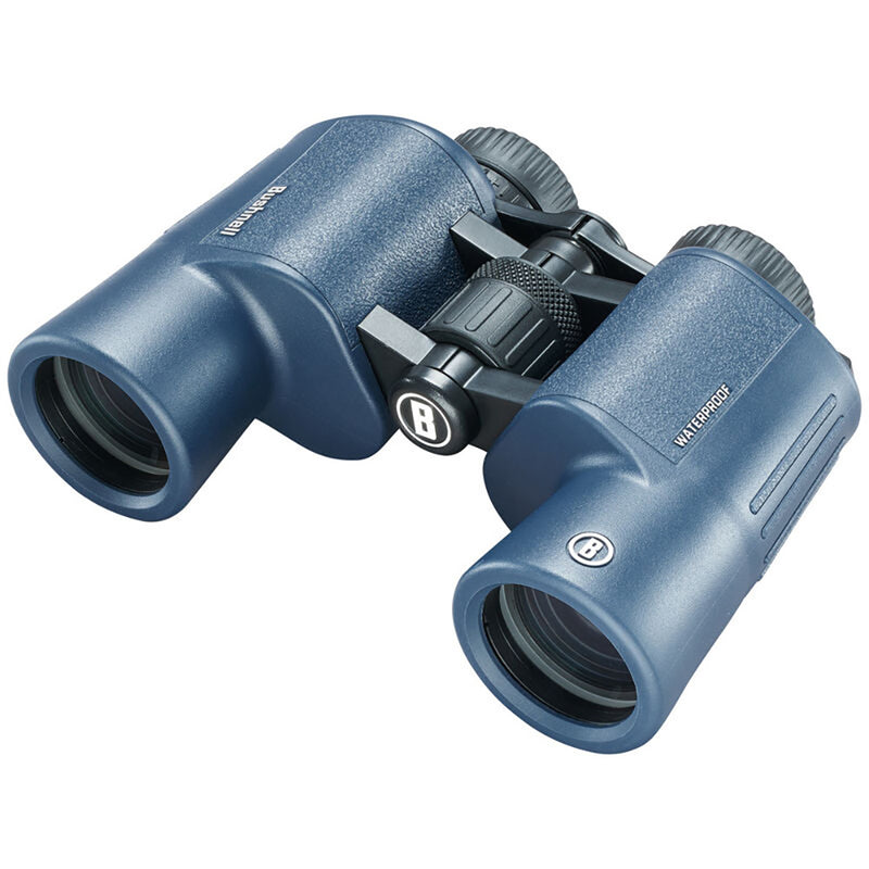 Load image into Gallery viewer, Bushnell 8x42mm H2O Binocular - Dark Blue Porro WP/FP Twist Up Eyecups [134218R]
