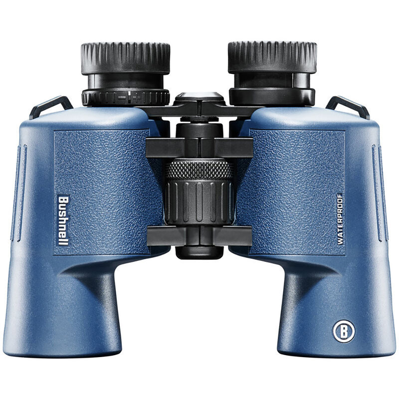 Load image into Gallery viewer, Bushnell 8x42mm H2O Binocular - Dark Blue Porro WP/FP Twist Up Eyecups [134218R]
