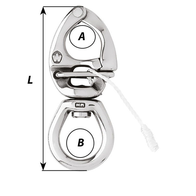 Load image into Gallery viewer, Wichard HR Quick Release Snap Shackle w/Large Bail - Length 4-3/4&quot; [02776]
