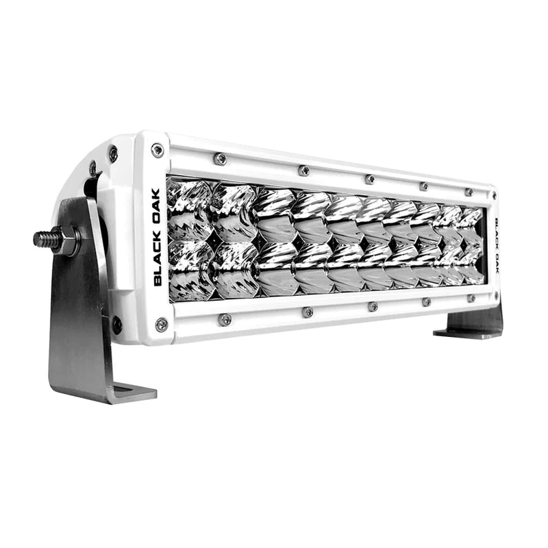 Load image into Gallery viewer, Black Oak Pro Series 3.0 Double Row 10&quot; LED Light Bar - Combo Optics - White Housing [10CM-D5OS]
