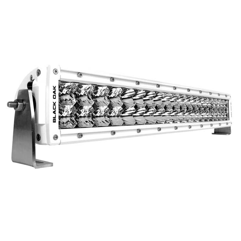 Load image into Gallery viewer, Black Oak Pro Series 3.0 Curved Double Row 20&quot; LED Light Bar - Combo Optics - White Housing [20CCM-D5OS]
