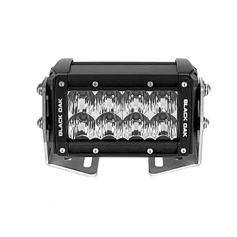 Load image into Gallery viewer, Black Oak Pro Series 3.0 Double Row 4&quot; LED Light Bar - Flood Optics - Black Housing [4F-D5OS]
