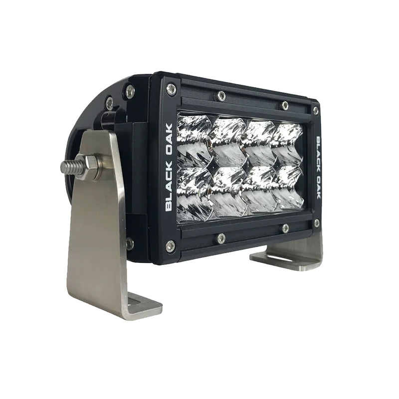 Load image into Gallery viewer, Black Oak Pro Series 3.0 Double Row 4&quot; LED Light Bar - Flood Optics - Black Housing [4F-D5OS]
