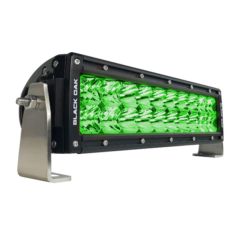 Load image into Gallery viewer, Black Oak 10&quot; Green LED Hog Hunting Light Bar - Combo Optics - Black Housing - Pro Series 3.0 [10G-D3OS]
