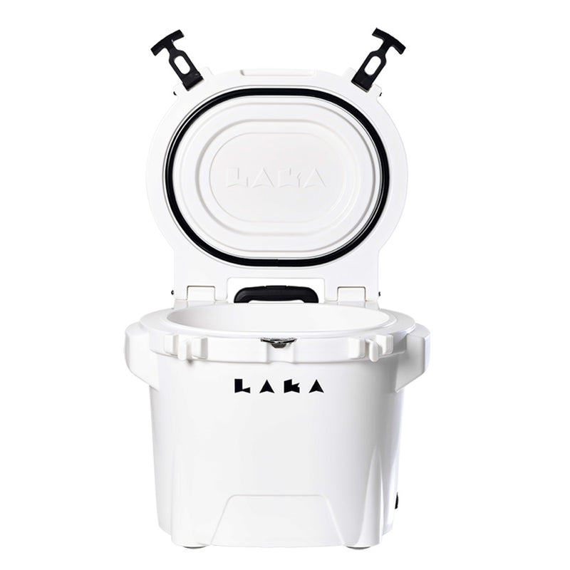 Load image into Gallery viewer, LAKA Coolers 30 Qt Cooler w/Telescoping Handle  Wheels - White [1079]
