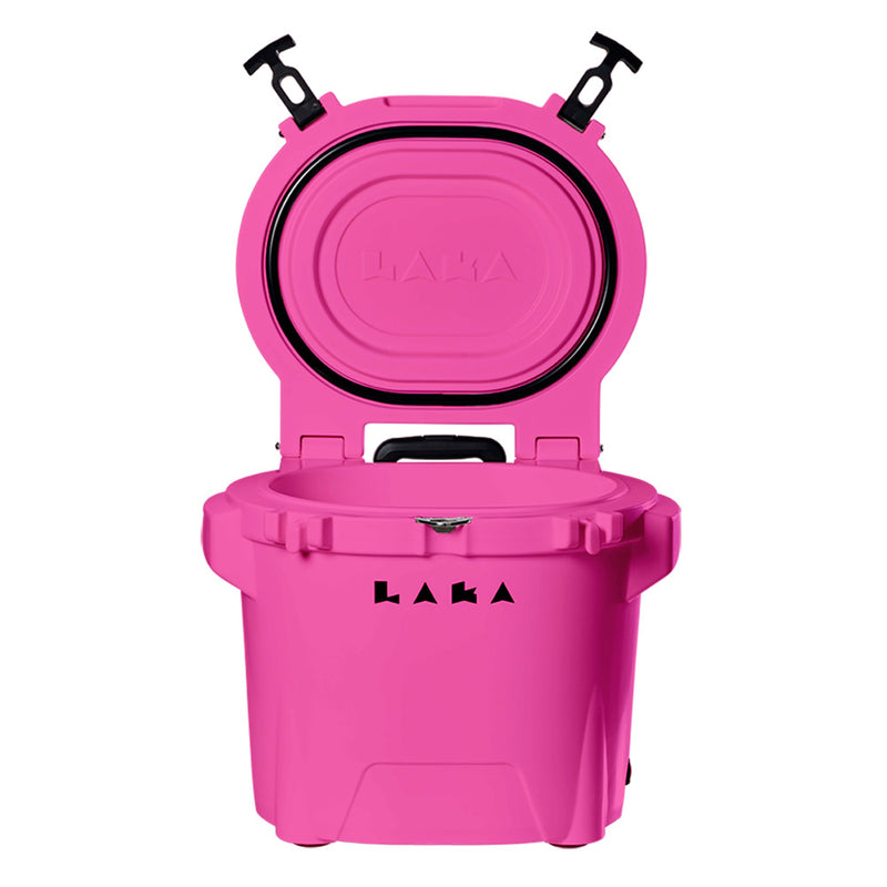 Load image into Gallery viewer, LAKA Coolers 30 Qt Cooler w/Telescoping Handle  Wheels - Pink [1081]
