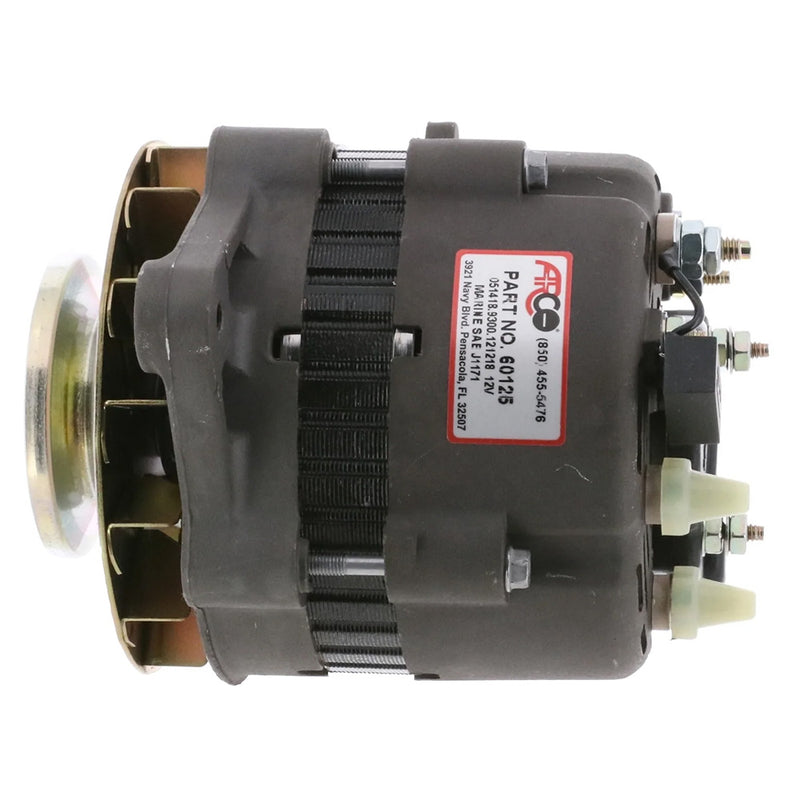 Load image into Gallery viewer, ARCO Marine Premium Replacement Inboard Alternator w/Single Groove Pulley - 12V 55A [60125]
