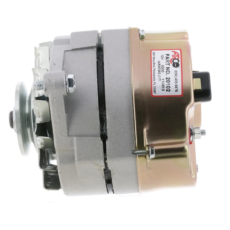 Load image into Gallery viewer, ARCO Marine Premium Replacement Alternator w/Single Groove Pulley - 12V 70A [20102]
