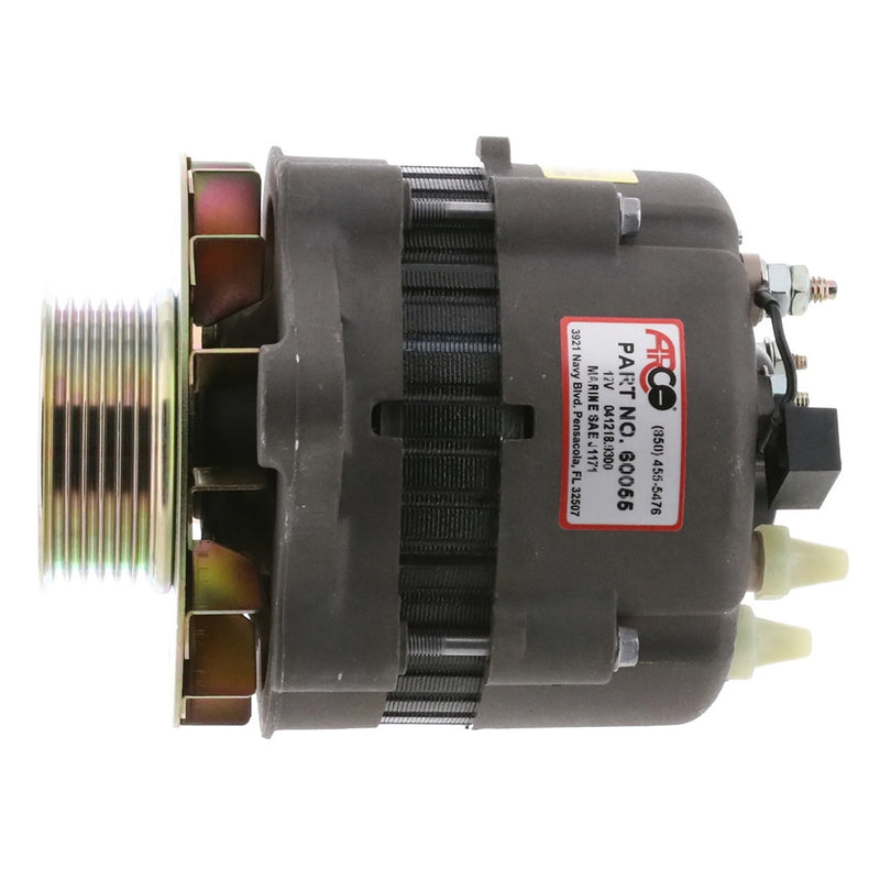 Load image into Gallery viewer, ARCO Marine Premium Replacement Alternator w/Multi-Groove Pulley - 12V 55A [60055]

