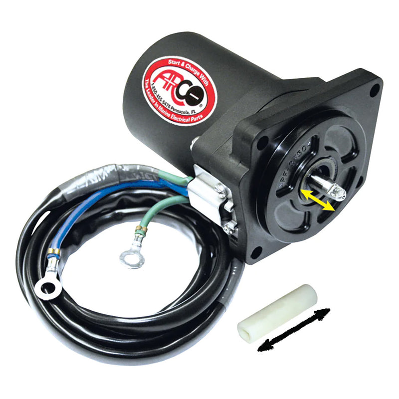 Load image into Gallery viewer, ARCO Marine Replacement Outboard Tilt Trim Motor - Yamaha-4 Bolt, 5/8&quot; Flat Blade Shaft [6258]
