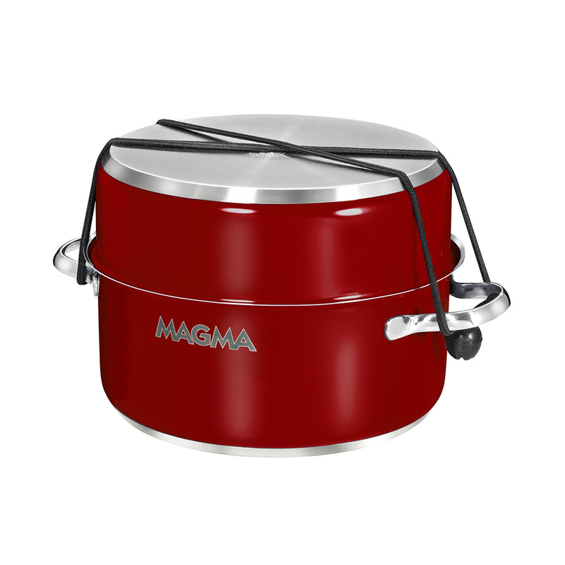Load image into Gallery viewer, Magma Nestable 10 Piece Induction Non-Stick Enamel Finish Cookware Set - Magma Red [A10-366-MR-2-IN]
