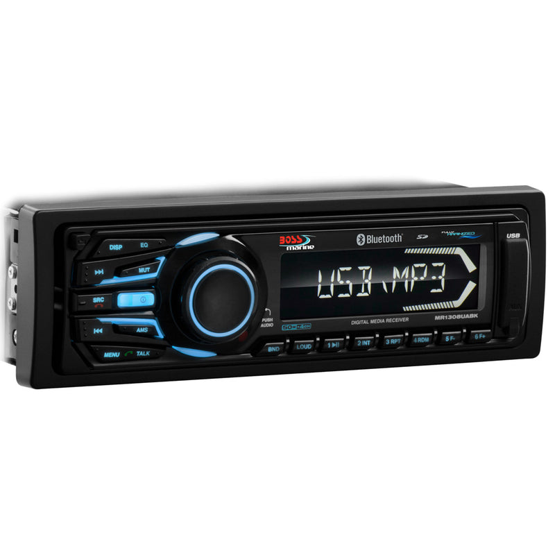 Load image into Gallery viewer, Boss Audio MR1308UABK Bluetooth - Fully Marinized MP3-Compatible Digital Media Receiver w/USB  SD Memory Card Ports  Aux Input [MR1308UABK]
