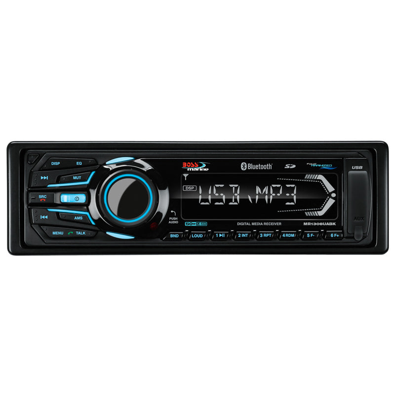 Load image into Gallery viewer, Boss Audio MR1308UABK Bluetooth - Fully Marinized MP3-Compatible Digital Media Receiver w/USB  SD Memory Card Ports  Aux Input [MR1308UABK]
