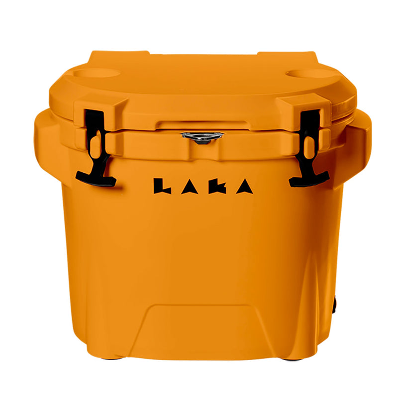Load image into Gallery viewer, LAKA Coolers 30 Qt Cooler w/Telescoping Handle  Wheels - Orange [1086]
