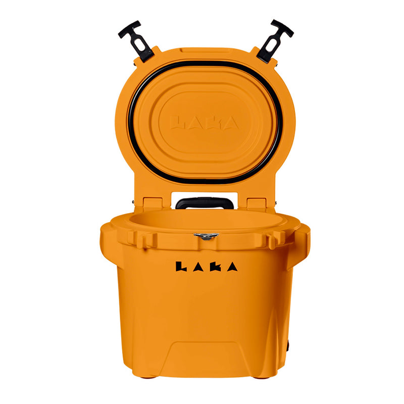 Load image into Gallery viewer, LAKA Coolers 30 Qt Cooler w/Telescoping Handle  Wheels - Orange [1086]
