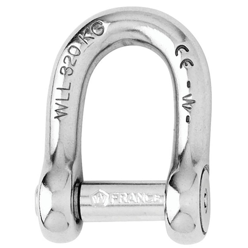 Load image into Gallery viewer, Wichard Self-Locking Allen Head Pin D Shackle - 6mm Diameter - 1/4&quot; [01303]
