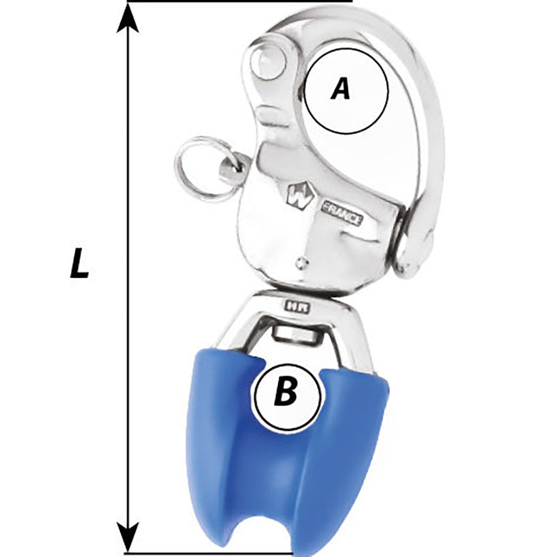 Load image into Gallery viewer, Wichard HR Snap Shackle With Thimble Eye - 110mm Length - 4-21/64&quot; [02495]
