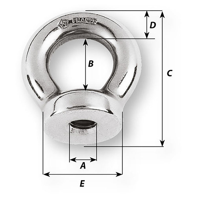 Load image into Gallery viewer, Wichard 8mm Eye Nut - 21/32&quot; Diameter [06344]
