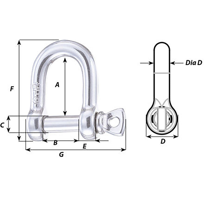 Load image into Gallery viewer, Wichard HR D Shackle - 16mm Diameter - 5/8&quot; [11208]
