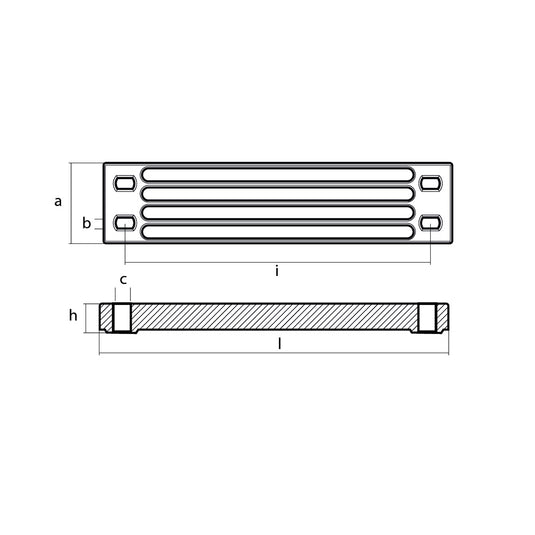 Tecnoseal Zinc Yamaha Bar Anode f/Engine Bracket [01112-1]