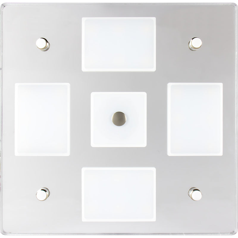 Load image into Gallery viewer, Sea-Dog Square LED Mirror Light w/On/Off Dimmer - White  Blue [401840-3]
