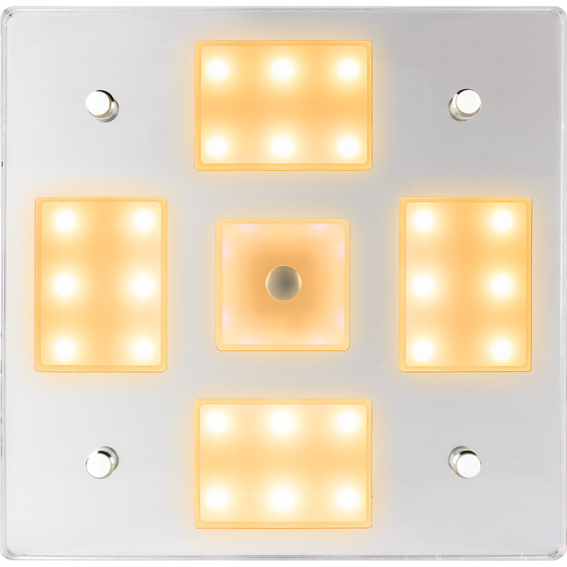 Load image into Gallery viewer, Sea-Dog Square LED Mirror Light w/On/Off Dimmer - White  Blue [401840-3]
