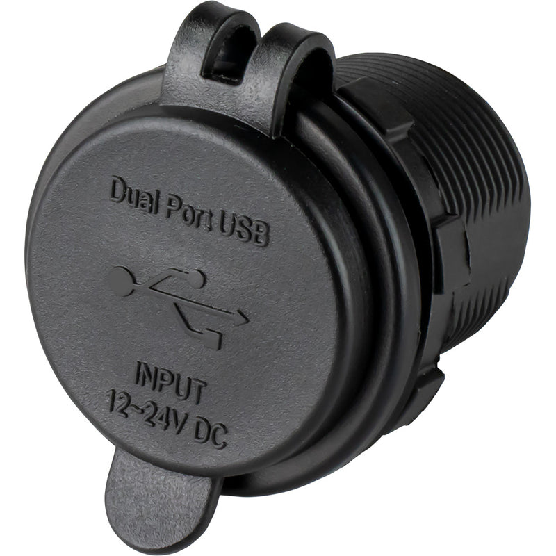 Load image into Gallery viewer, Sea-Dog Round Dual USB  USB-C Power Socket [426516-1]
