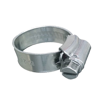 Trident Marine 316 SS Non-Perforated Worm Gear Hose Clamp - 3/8